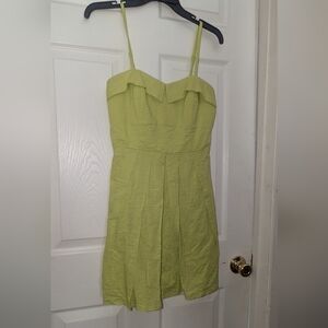 Neon green dress-fit flare